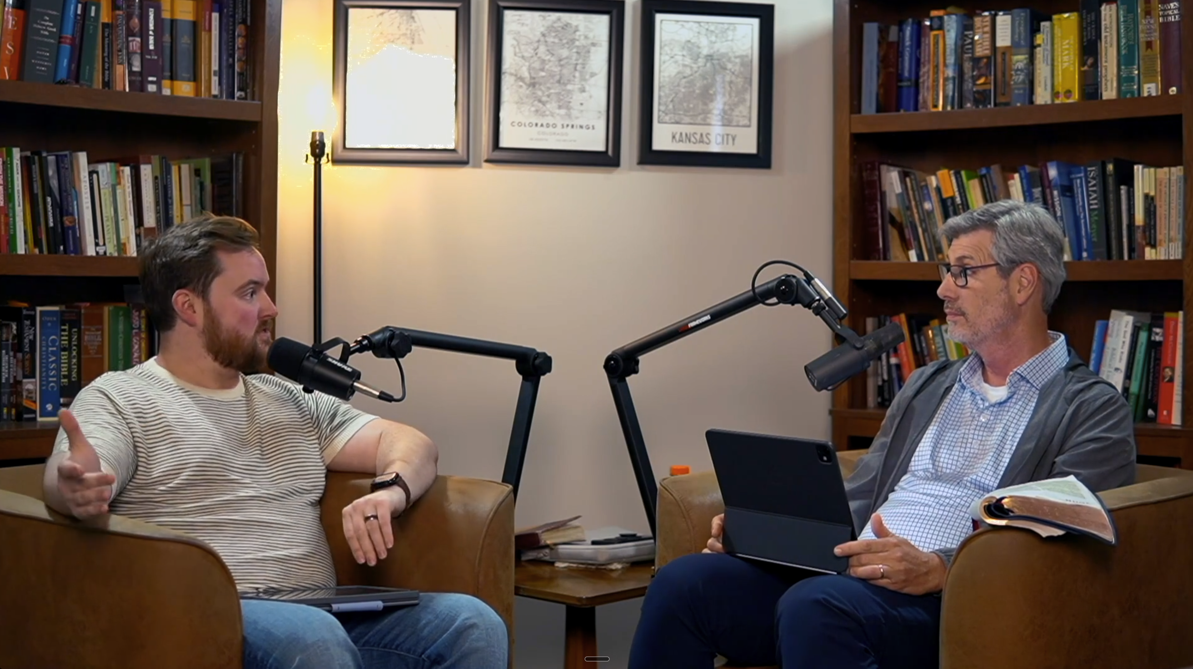Joshua Spence in a teaching conversation
